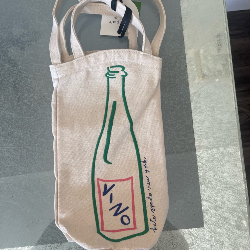 Kate Spade x Target Wine Embroidered Canvas Tote Bag